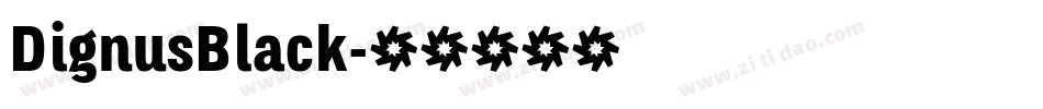 DignusBlack字体转换