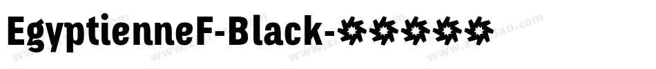 EgyptienneF-Black字体转换