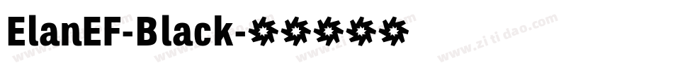 ElanEF-Black字体转换