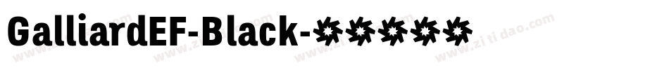 GalliardEF-Black字体转换