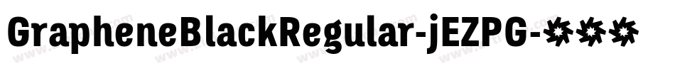 GrapheneBlackRegular-jEZPG字体转换