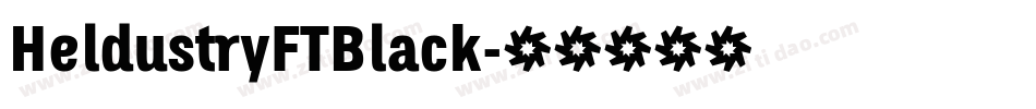 HeldustryFTBlack字体转换