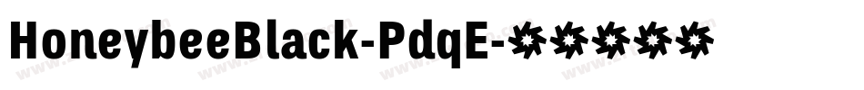 HoneybeeBlack-PdqE字体转换