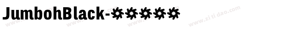 JumbohBlack字体转换