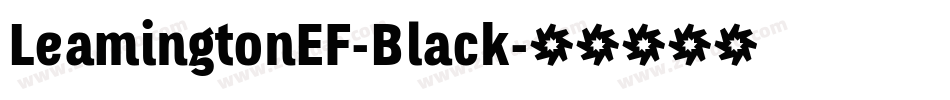 LeamingtonEF-Black字体转换