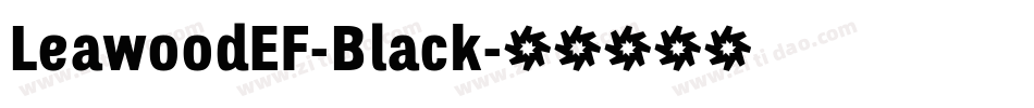 LeawoodEF-Black字体转换