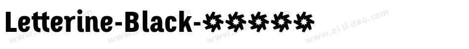 Letterine-Black字体转换