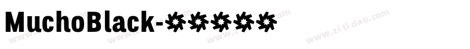 MuchoBlack字体转换