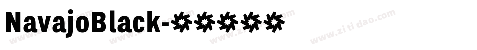 NavajoBlack字体转换
