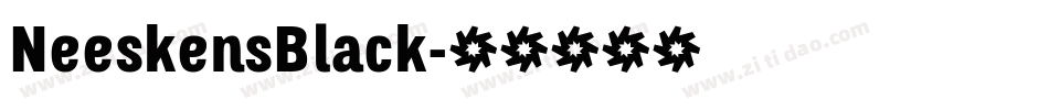 NeeskensBlack字体转换