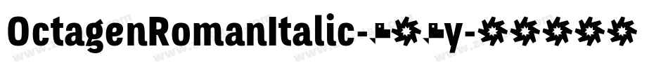 OctagenRomanItalic-923y字体转换