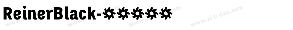ReinerBlack字体转换