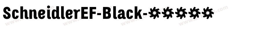SchneidlerEF-Black字体转换
