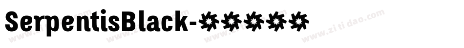 SerpentisBlack字体转换