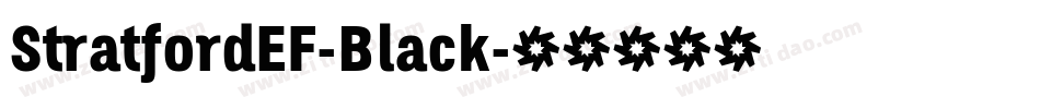 StratfordEF-Black字体转换