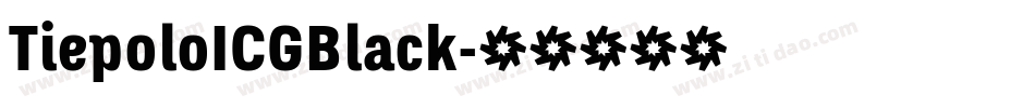 TiepoloICGBlack字体转换