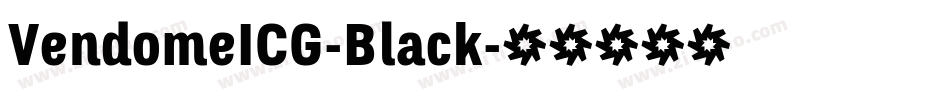 VendomeICG-Black字体转换