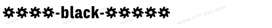 托加里特-black字体转换