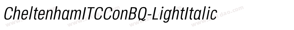 CheltenhamITCConBQ-LightItalic字体转换