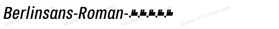 Berlinsans-Roman字体转换