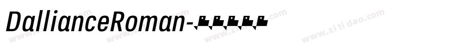 DallianceRoman字体转换