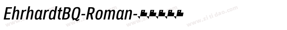 EhrhardtBQ-Roman字体转换