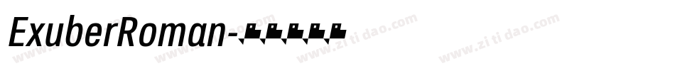 ExuberRoman字体转换