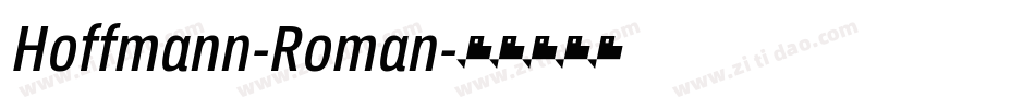 Hoffmann-Roman字体转换