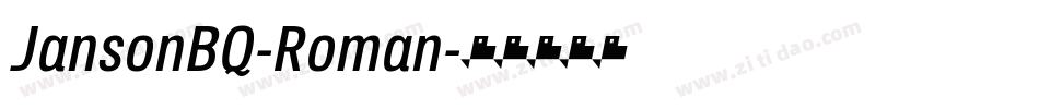 JansonBQ-Roman字体转换