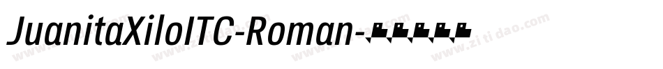 JuanitaXiloITC-Roman字体转换