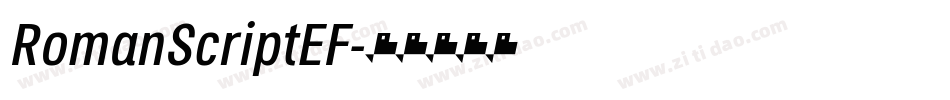 RomanScriptEF字体转换
