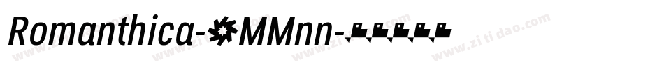 Romanthica-8MMnn字体转换