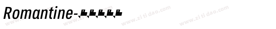 Romantine字体转换