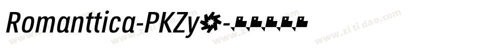 Romanttica-PKZy2字体转换