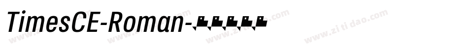 TimesCE-Roman字体转换