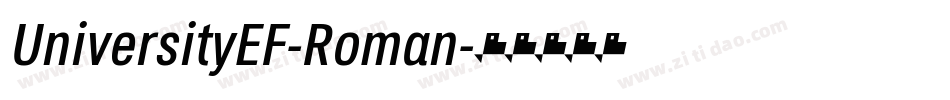 UniversityEF-Roman字体转换