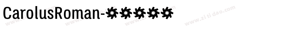 CarolusRoman字体转换