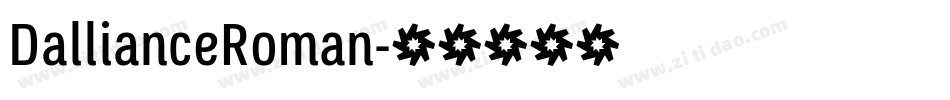 DallianceRoman字体转换