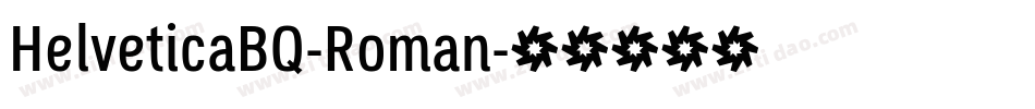HelveticaBQ-Roman字体转换