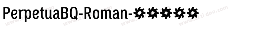 PerpetuaBQ-Roman字体转换