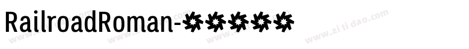 RailroadRoman字体转换