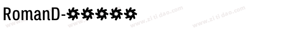 RomanD字体转换