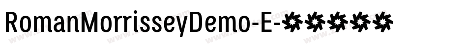 RomanMorrisseyDemo-E字体转换
