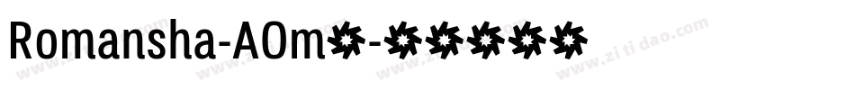 Romansha-AOm2字体转换