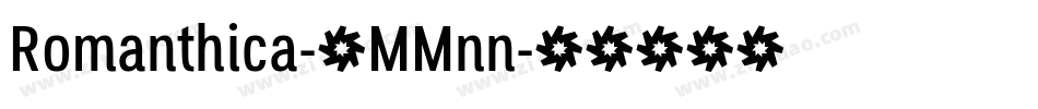 Romanthica-8MMnn字体转换