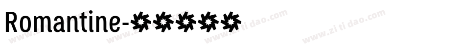 Romantine字体转换