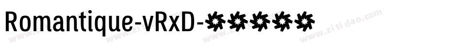 Romantique-vRxD字体转换