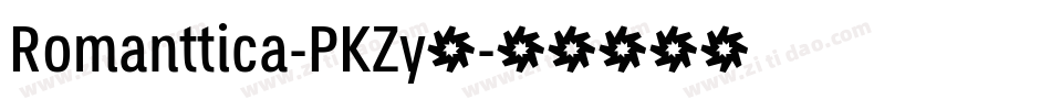 Romanttica-PKZy2字体转换