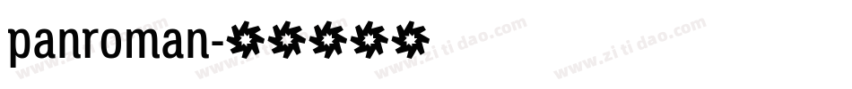 panroman字体转换