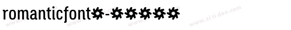 romanticfont2字体转换